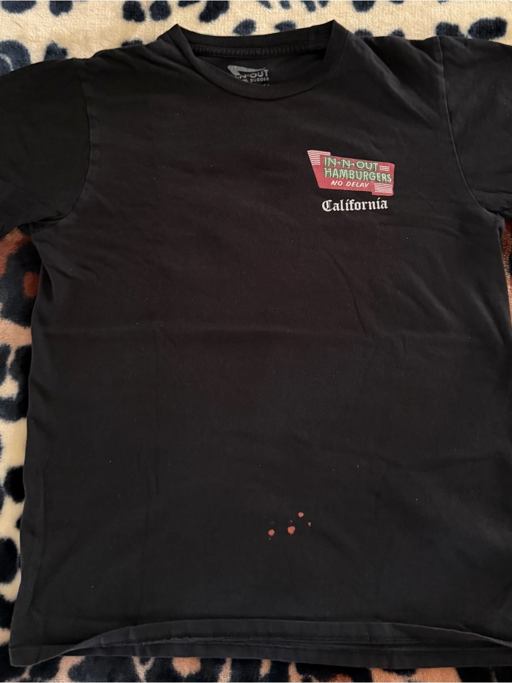 In-N-Out California Short Sleeve Graphic Tee in Black
